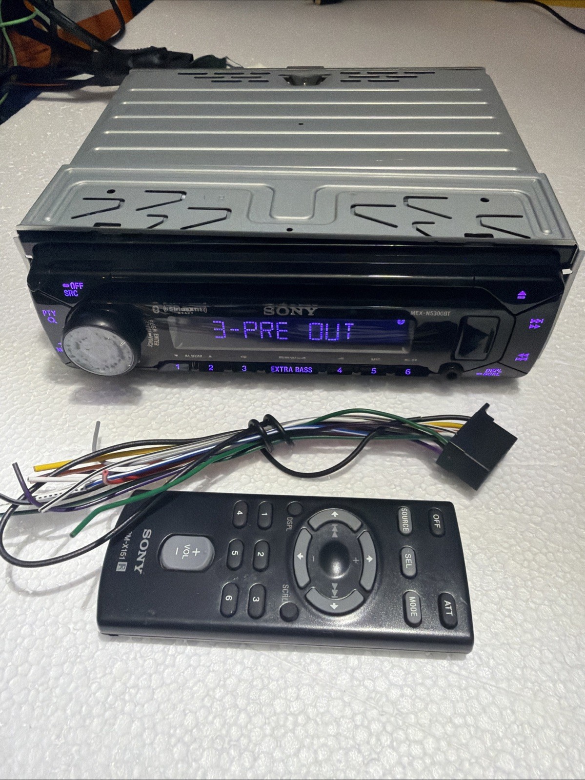 Sony MEX-N5300BT Car Stereo SDIN AM FM Radio, Bluetooth, CD Player, USB, AUX