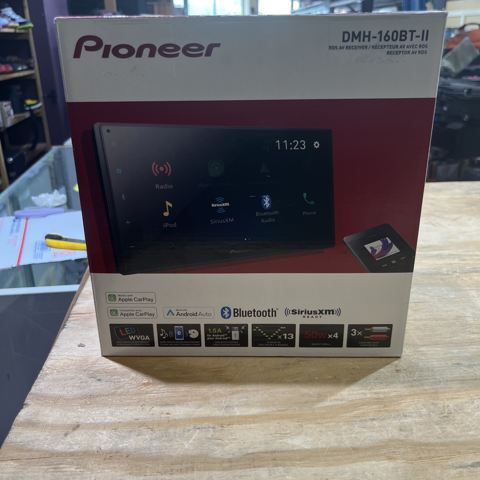 PIONEER DMH-160BT-II RDS Digital Media AV Receiver 9″ Black (BRAND NEW)