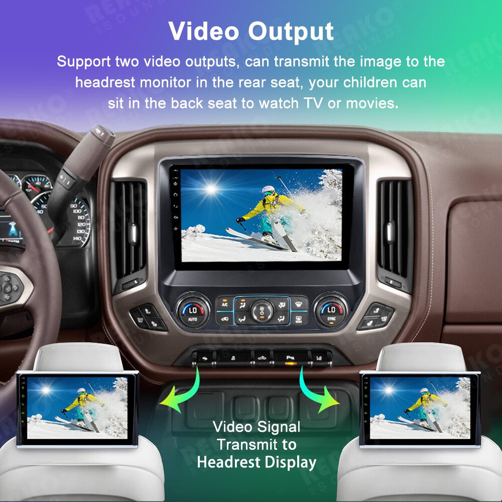 Carplay For 2013-2019 Chevrolet Silverado GMC Sierra Android 13 Car Radio 2+64G