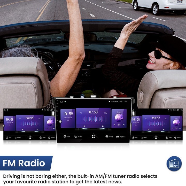 For 2009-2013 Toyota Corolla Radio Carplay Stereo Backup Cam 4+64G 9in Head Unit