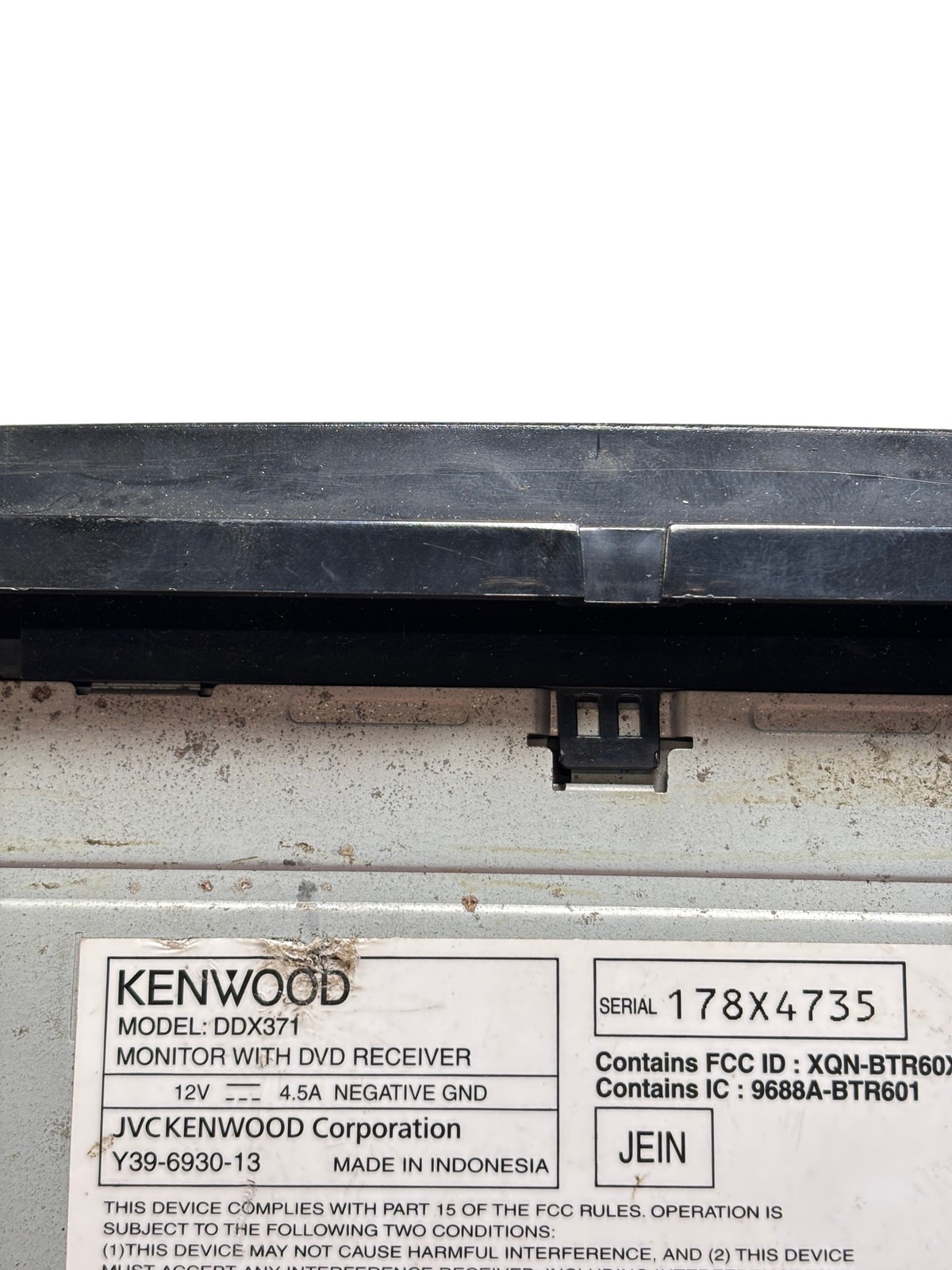 Kenwood DDX371 DVD Player Car Stereo Receiver