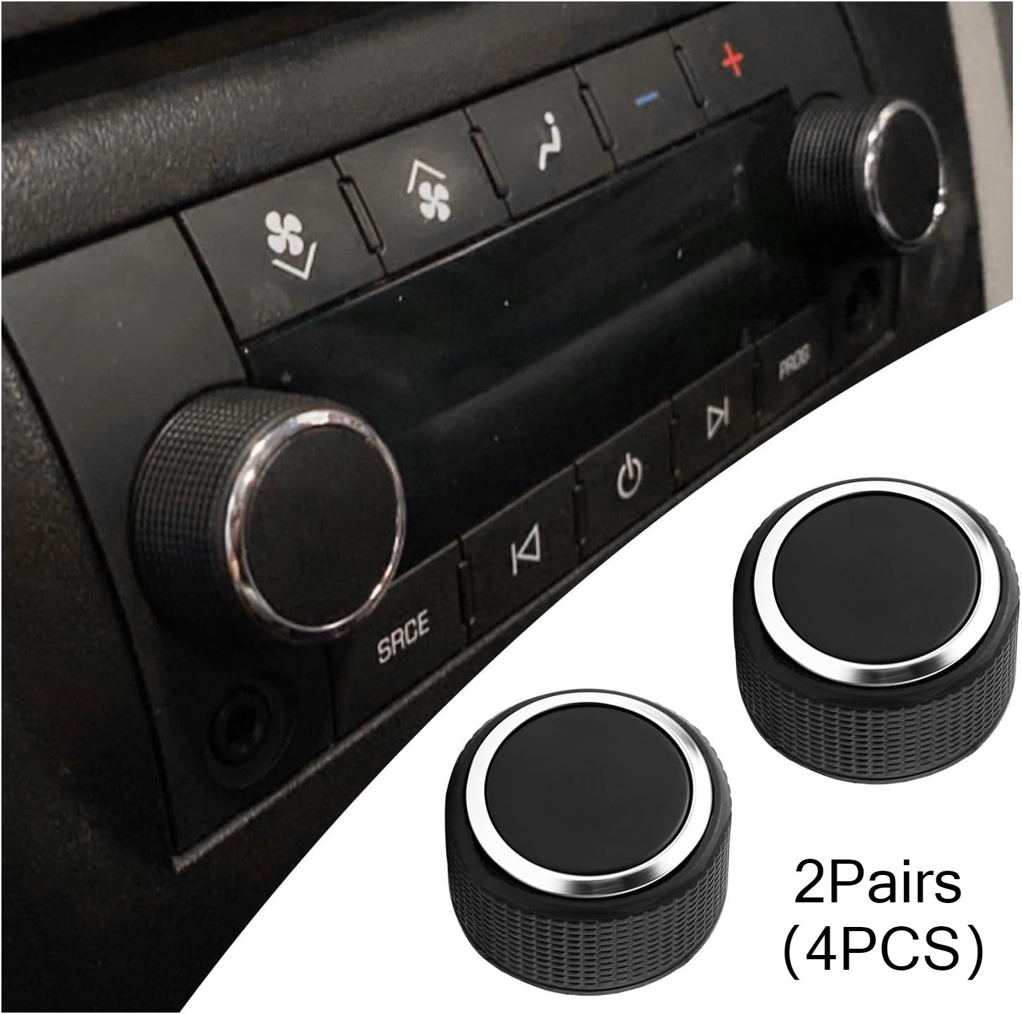 Wear Resistant Direct Fit Audio Repair Knob fits Enclave Acadia Outlook Traverse