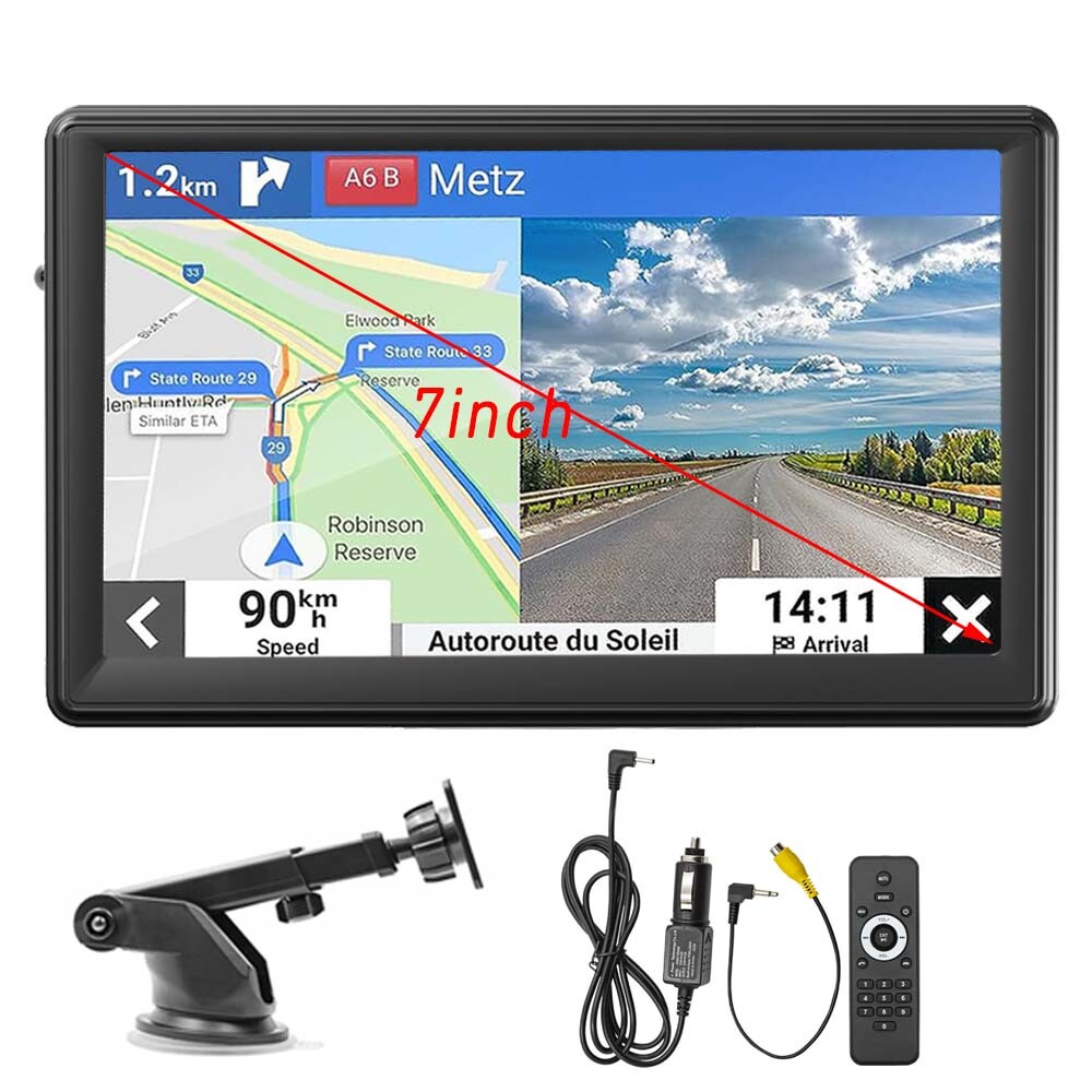 7″ Portable Touch Screen Car Radio Stereo Wireless Apple CarPlay Android Auto FM