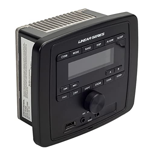 Dual-Zone Multimedia Stereo Receiver with Bluetooth/USB/AUX/AM/FM for RV,