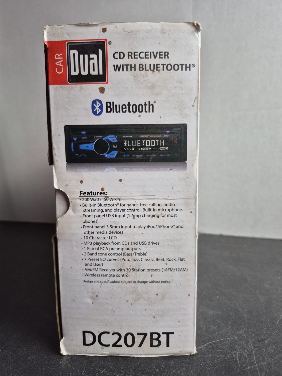 NEW Dual DC207BT Car Stereo CD Player Bluetooth AM/FM Radio USB AUX MP3