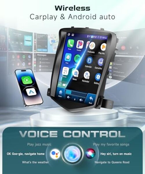 4G+64G Car Radio Stereo for Chevrolet Cruze 2009-2015 with Wireless CarPlay