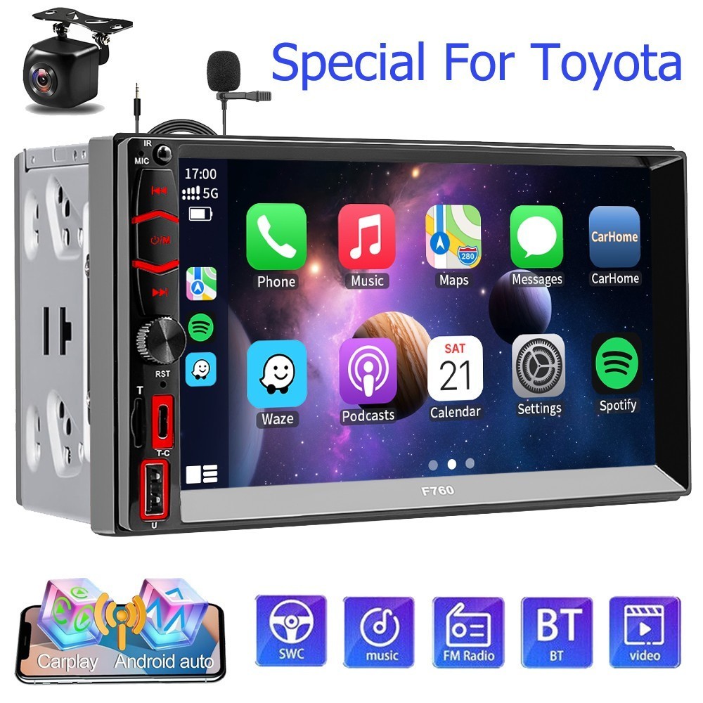7inch 2Din For Toyota 4 Runner 1990-01 CarPlay Android Auto Car Stereo Radio GPS