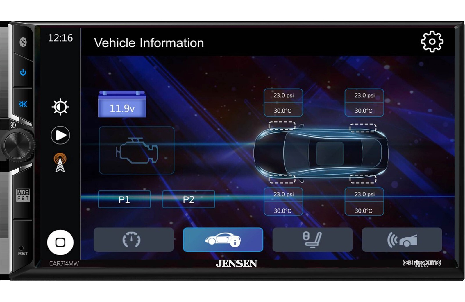 Jensen CAR714MW 7 inch Digital multimedia receiver + MRR + Camaro Install Kit