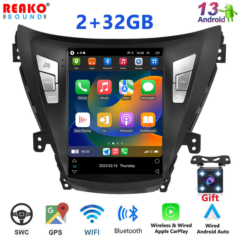 9.7”2+23G Car Radio Player For Hyundai Elantra 2011-2013 Apple Carplay GPS Nav