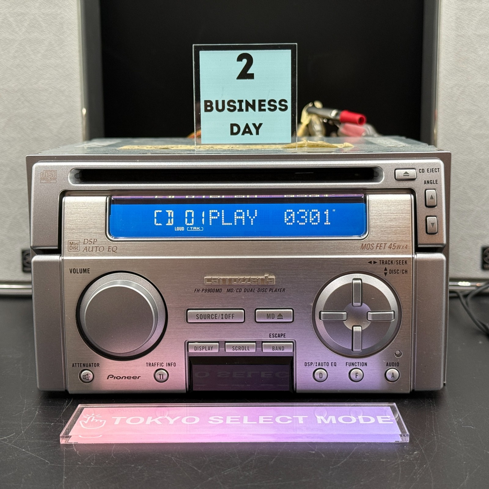 Pioneer Carrozzeria FH-P9900MD & CDX-P1210 12 Disc CD Changer 1999 Vintage Stock