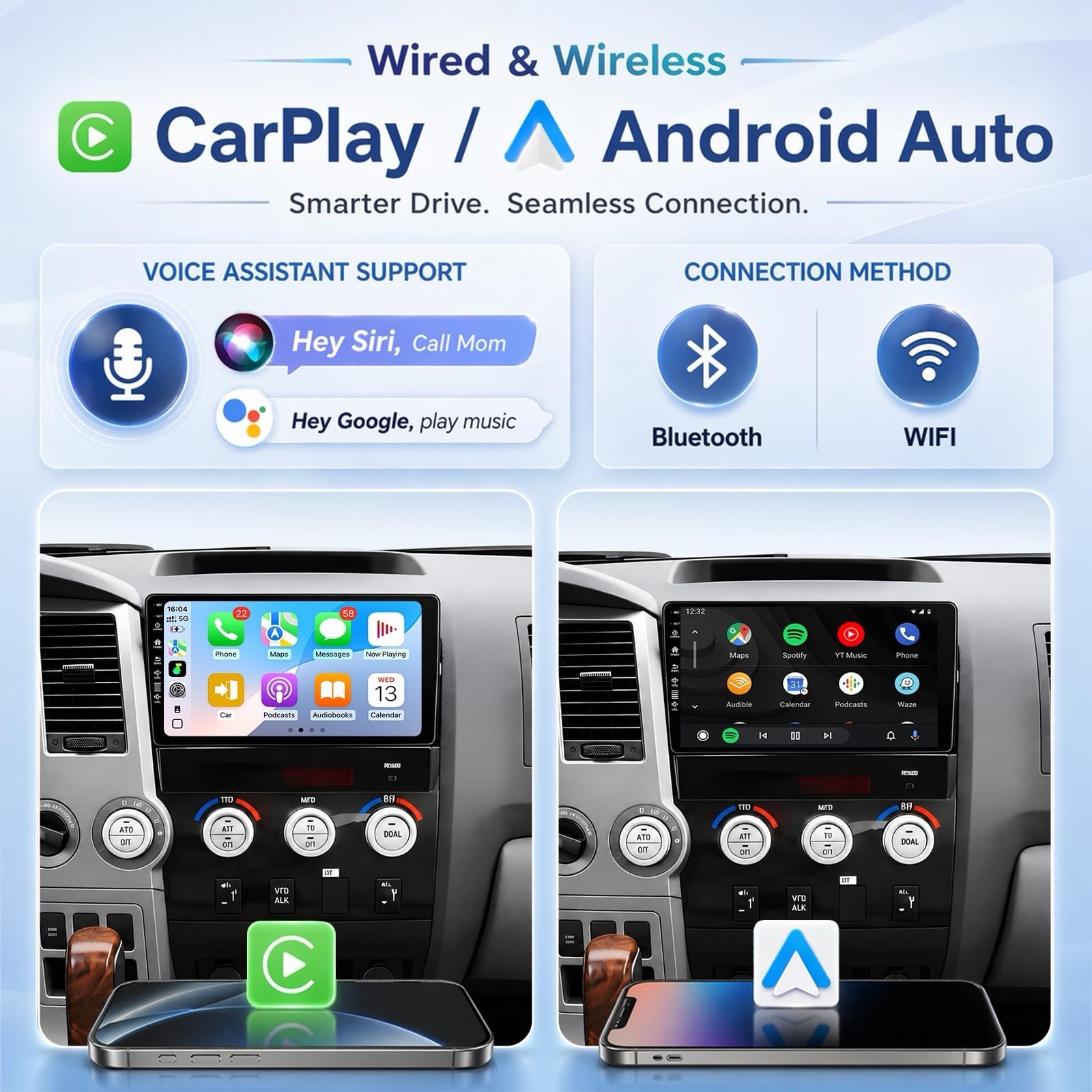 Car Radio Stereo for Toyota Tundra 2007-2013, Sequoia 2008-2018, Android 13
