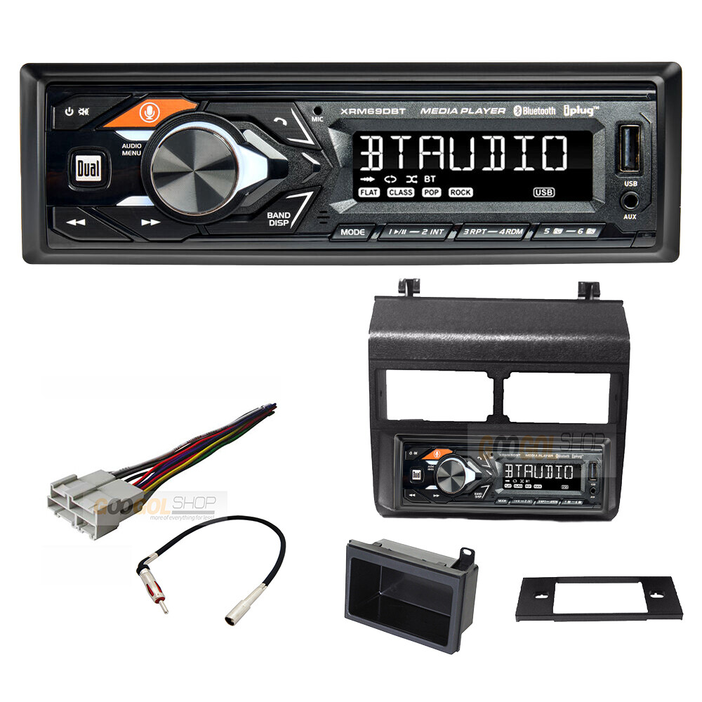 XRM69DBT Car Stereo Single DIN Dash Kit for 1988-1994 GM Full Size Trucks BLACK