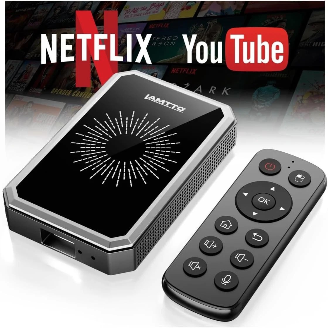 4in1 Wireless Carplay AI box Android Auto Adapter Converter w/Netflix YouTube