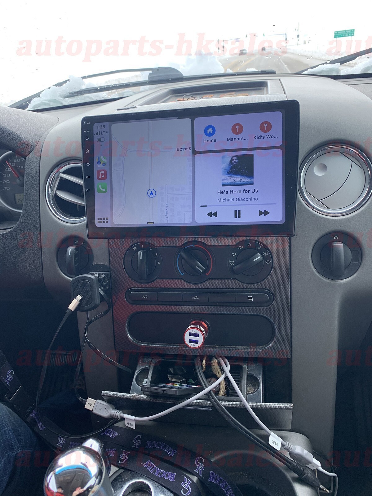 For 2004-2008 Ford F150 9″ Apple Carplay Radio Android 15 GPS NAVI WIFI W/CAM