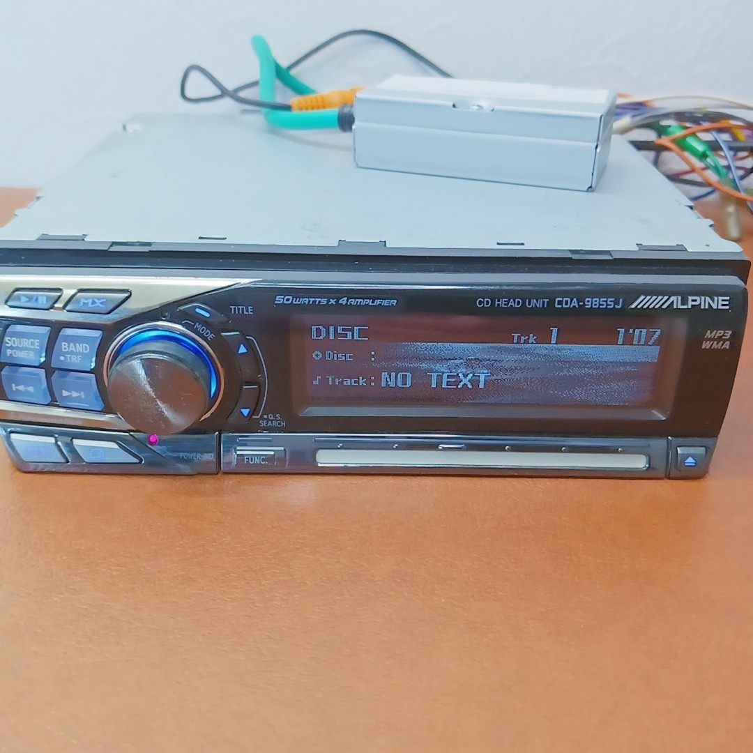ALPINE CDA-9855J Car Audio 1DIN CD/MP3/iPod Bio EL Display w/ Remote Japan