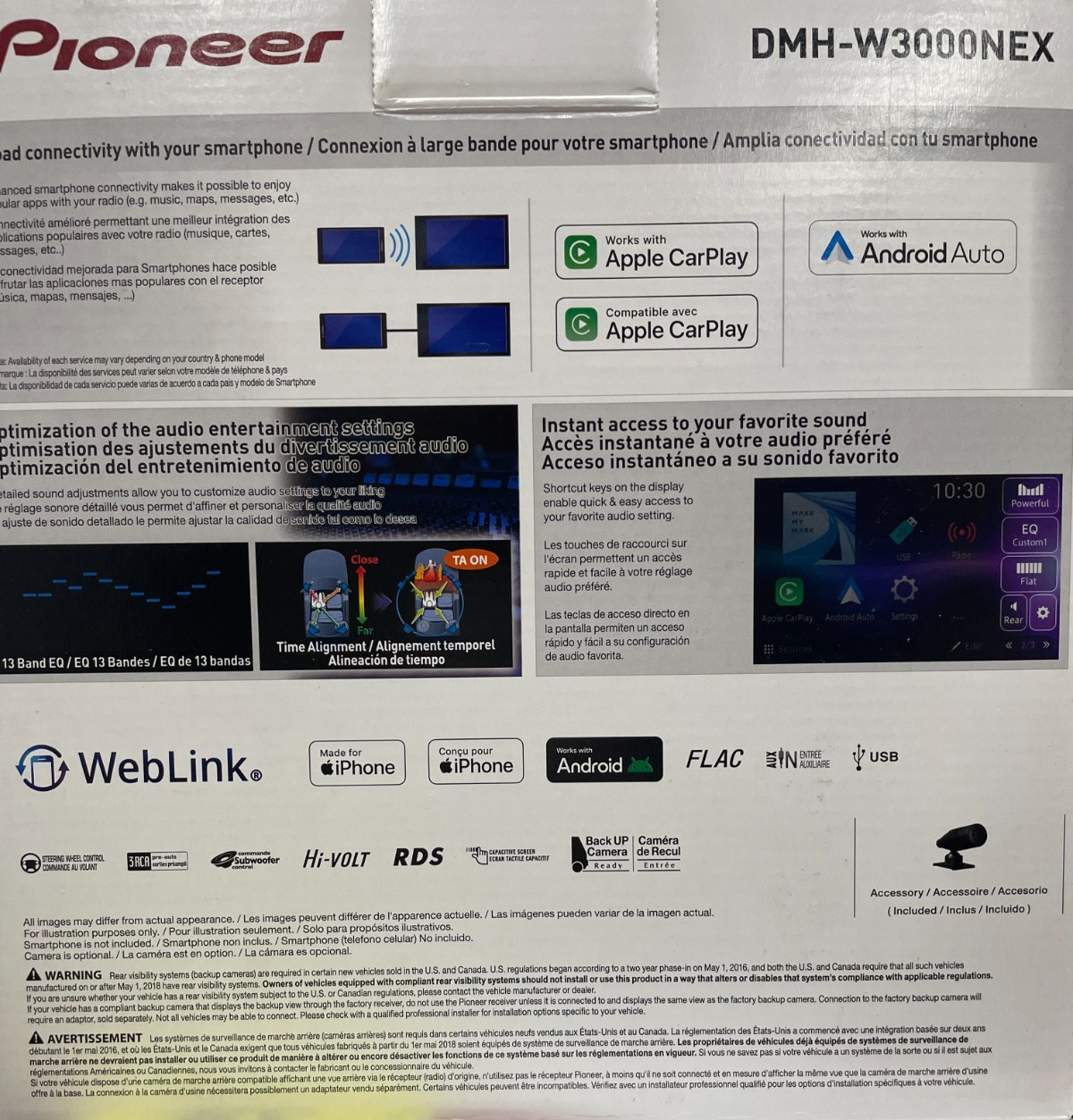 Pioneer DMH-W3000NEX 6.8″ Digital Receiver