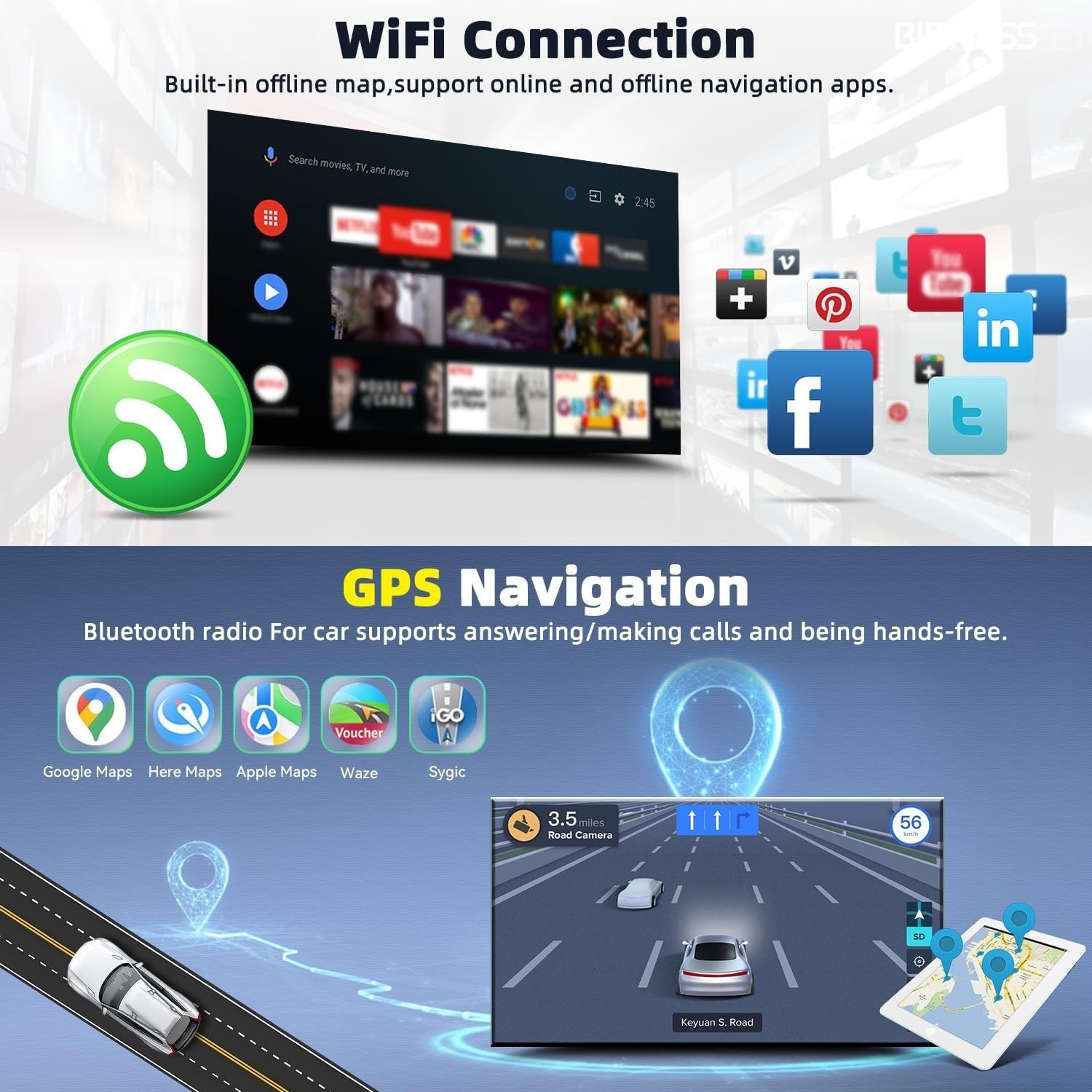 Car Radio Stereo Carplay For 2007-2012 Nissan Sentra 4+64G Carplay BT