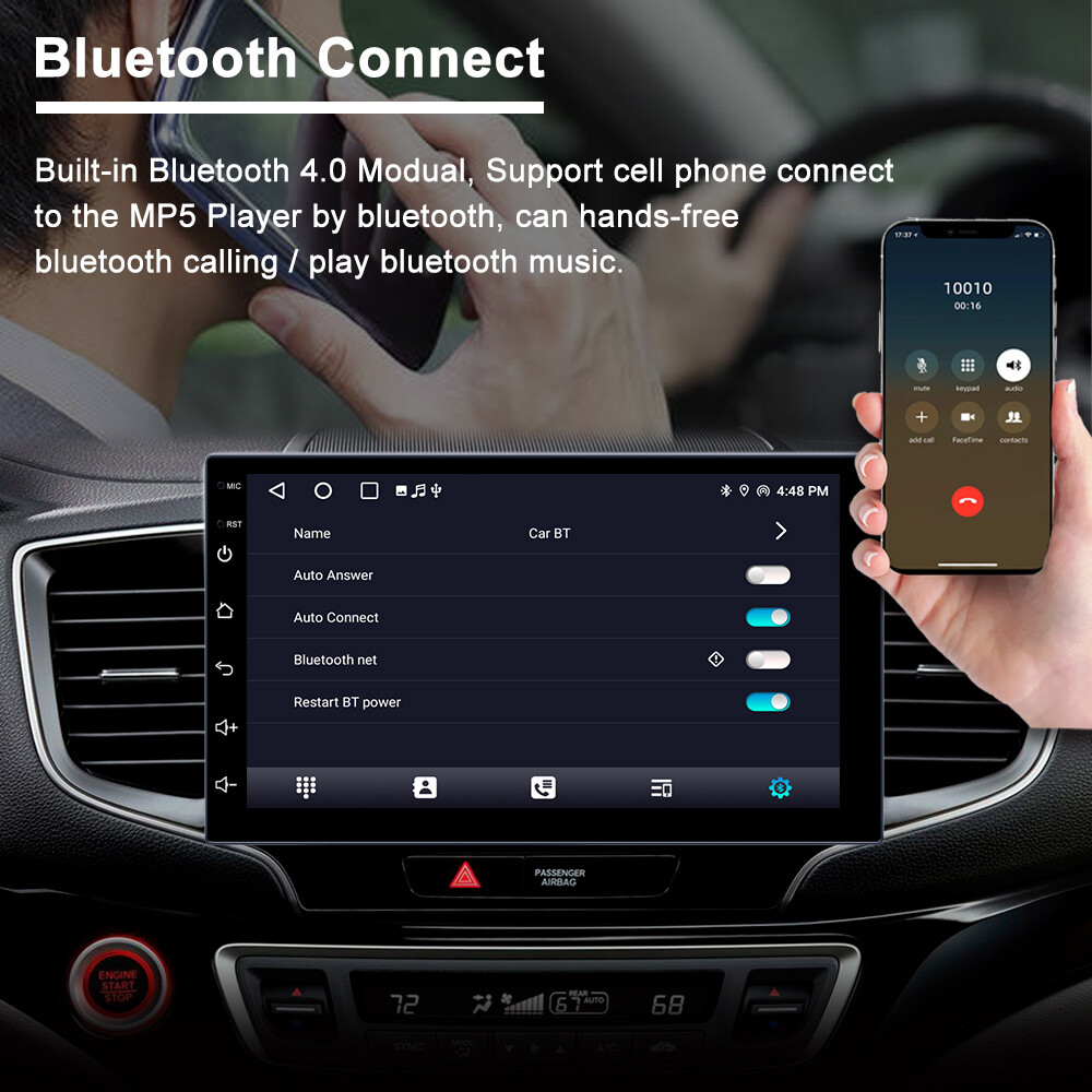 7″ Double 2 DIN Android 12 Car Stereo CarPlay 2+32GB GPS Navigation Radio WiFi