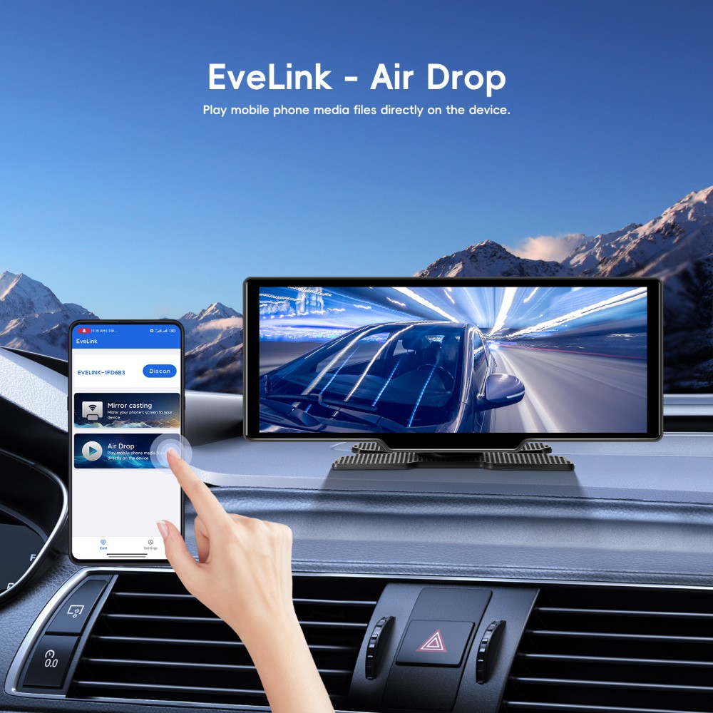 10.26″ Car Multimedia Smart Screen Player T86MP5 Wireless Carplay & Android +CAM