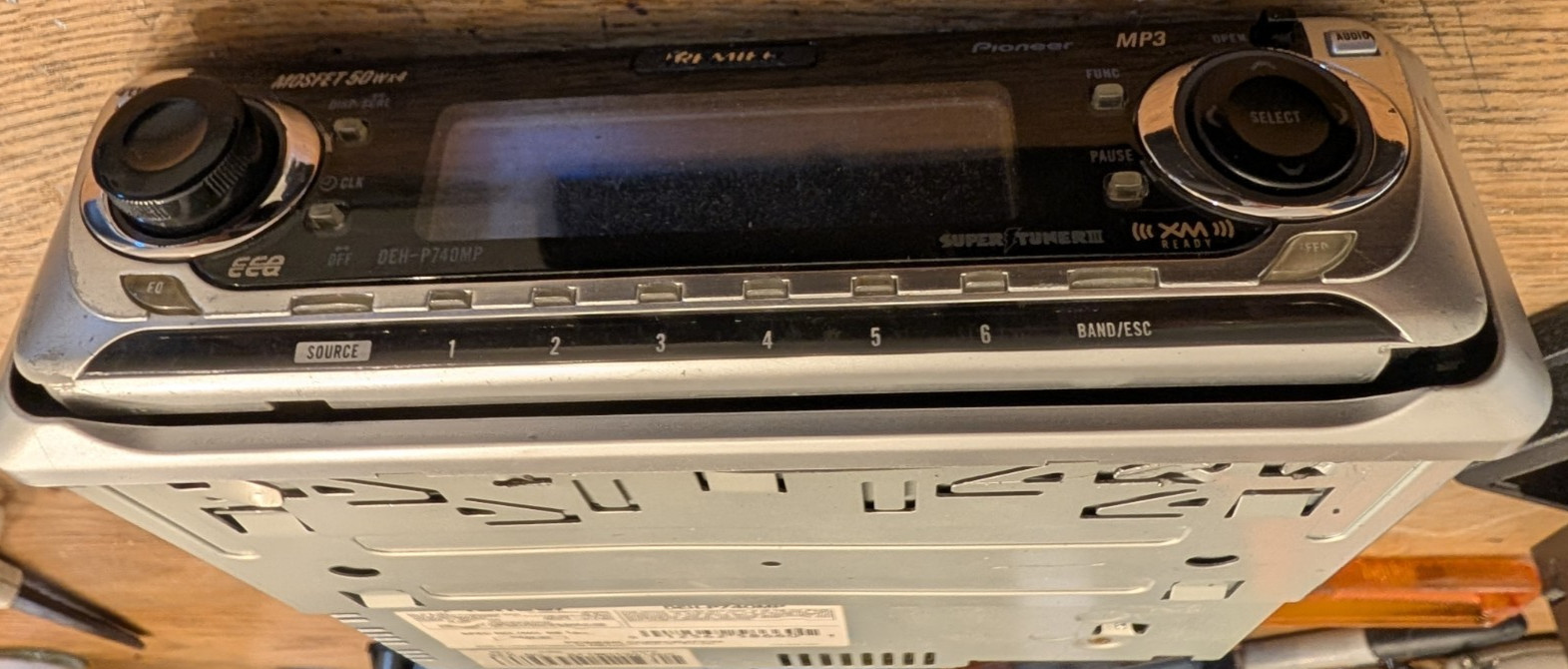 PIONEER PREMIER DEH-P740MP Car Audio Receiver CD Player Rare Old School NOTES