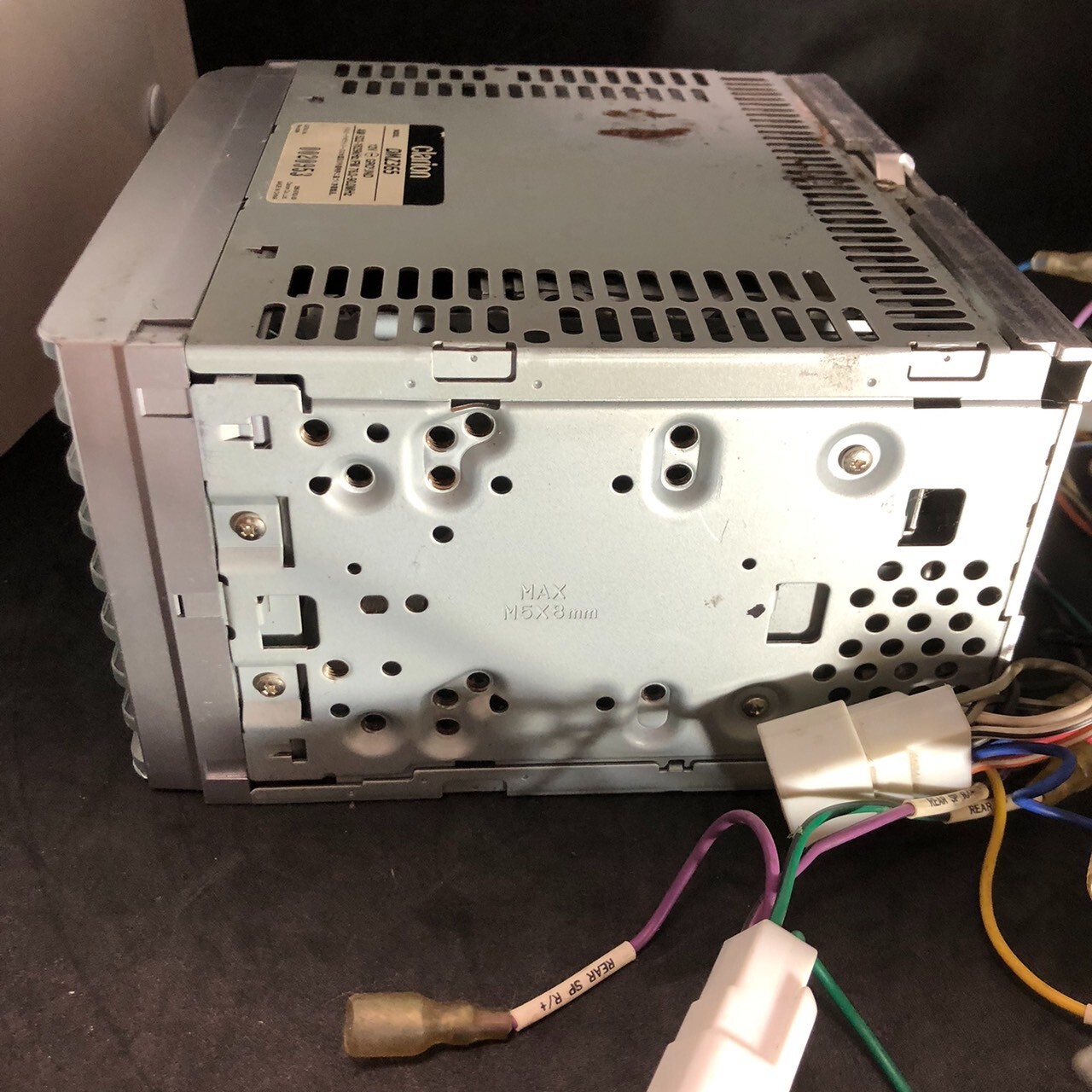Clarion DMZ365 MD/CD player with car stereo harness working