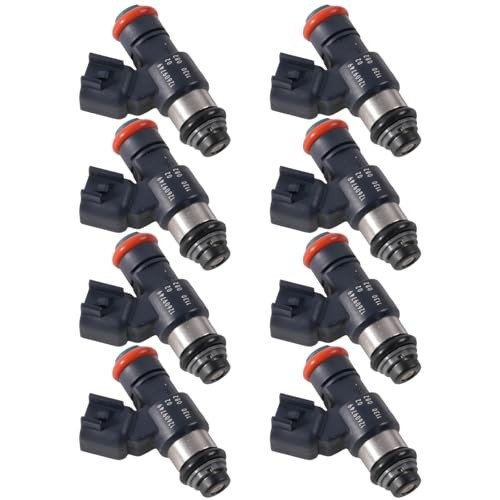 Set of 8 Fuel Injectors 12609749 Direct Replacement for 2009-2013 Cadillac
