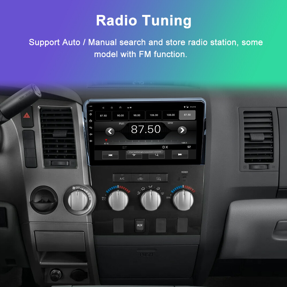 For Toyota Tundra 07-13 Sequoia 08-19 Carplay Car Stereo GPS Navi FM Radio +Cam