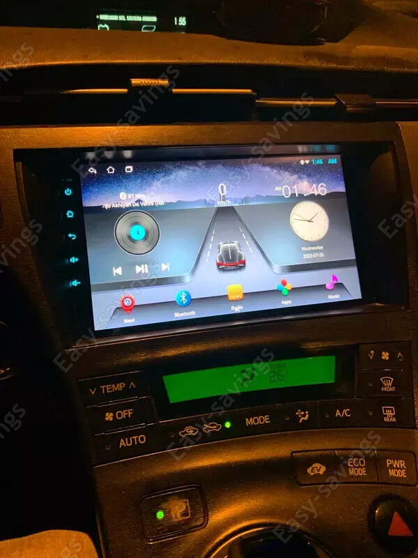 For Toyota Prius 2010-2015 9″ Android 15 Carplay Car Stereo Radio GPS Navi 1080P