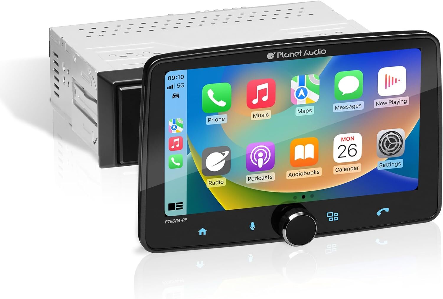 Planet Audio 1DIN 7″ Car Stereo w/ AM/FM Apple Carplay Android Auto Bluetooth