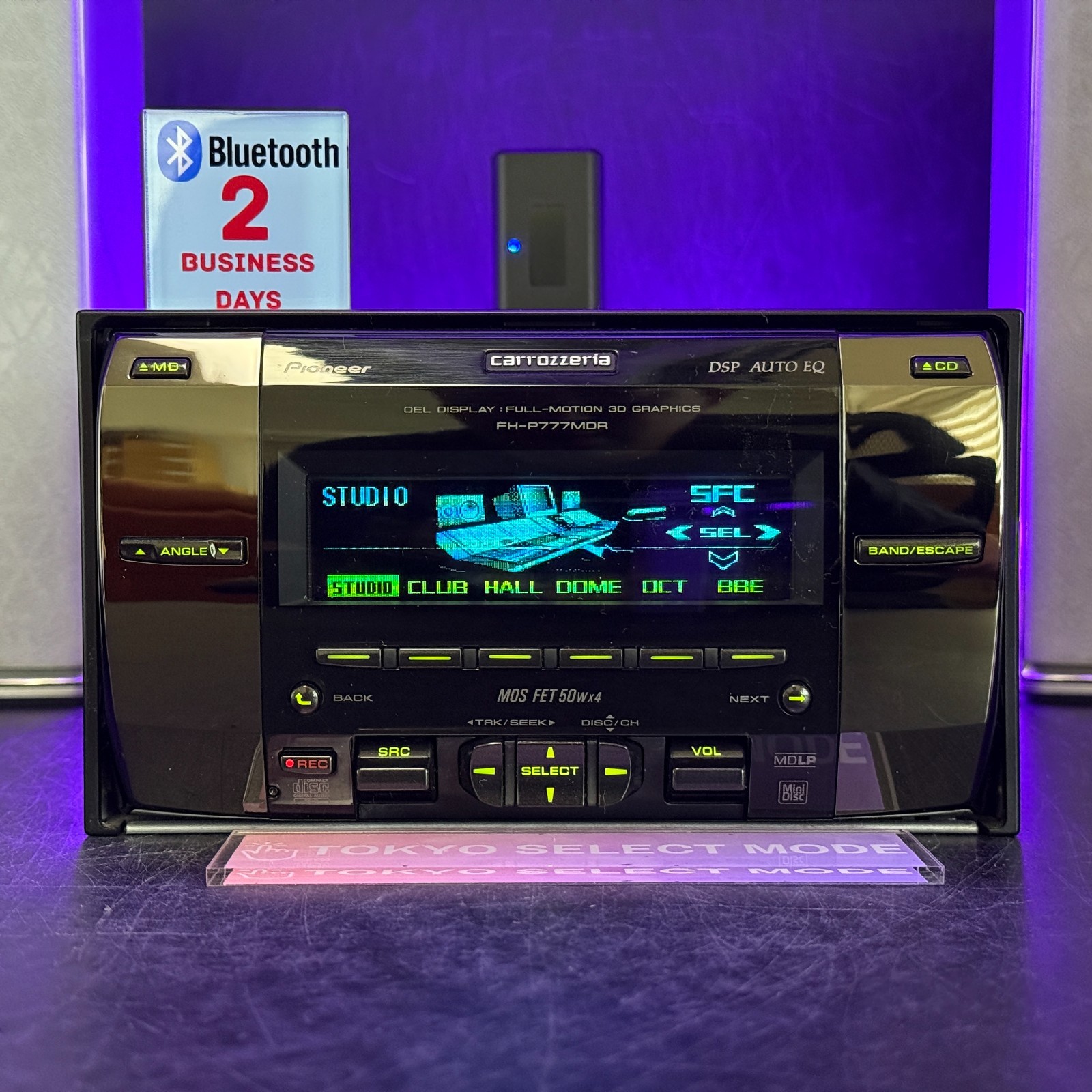Pioneer Carrozzeria FH-P777MDR 2DIN Car Audio CD MD Bluetooth MD-Rec Player JDM