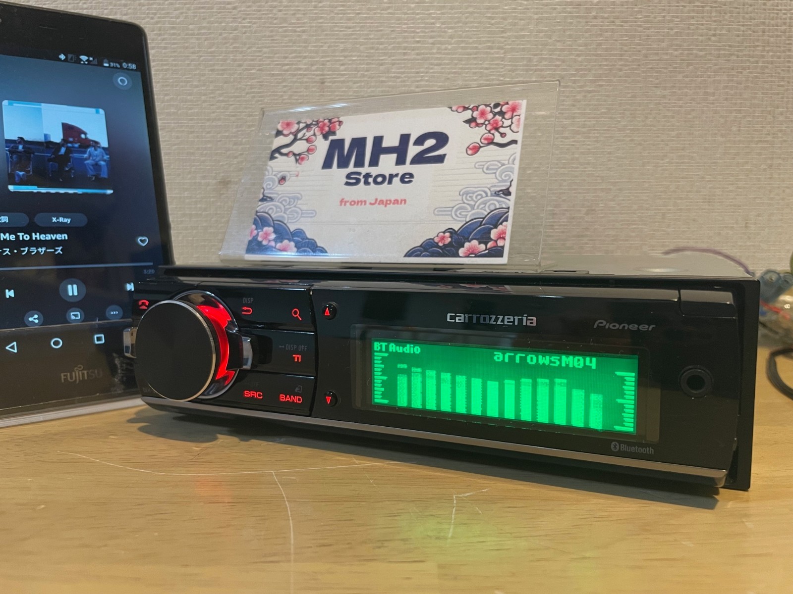 Carrozzeria Pioneer DEH-970 1DIN CD/Bluetooth/USB/AUX Car Audio Tested Working