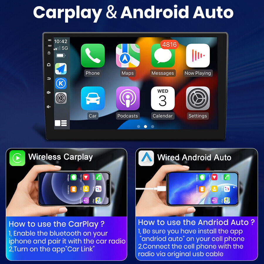 For 2009 2010 2011 12 RAM 1500 2500 3500 Carplay Android 13 GPS Car Radio Stereo