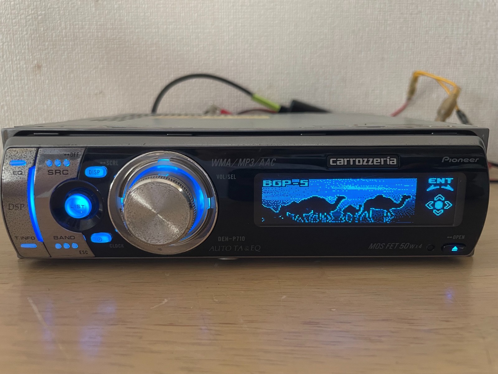 Pioneer Carrozzeria DEH-P710 1DIN Car Audio CD Bluetooth Player Tested Working