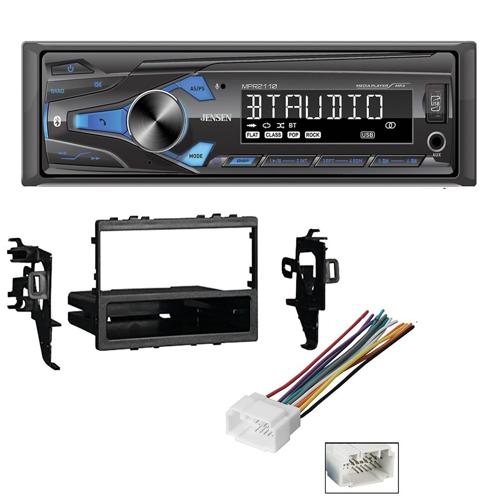 Single Din Bluetooth Car Stereo AM/FM Radio & kit for 1999 -2000 Honda Civic