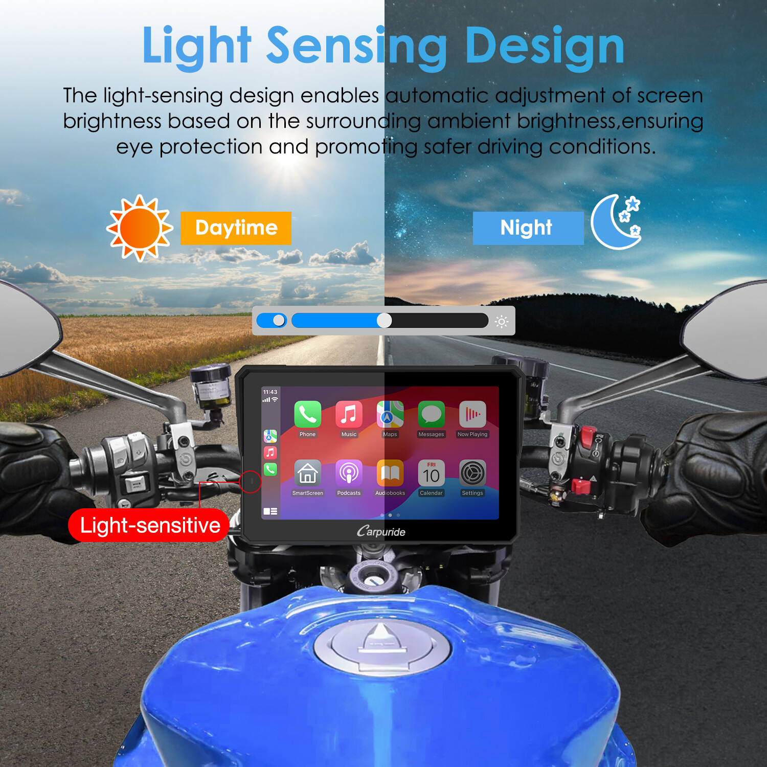 Carpuride W702Pro Wireless Carplay Android Auto Waterproof GPS with TPMS System