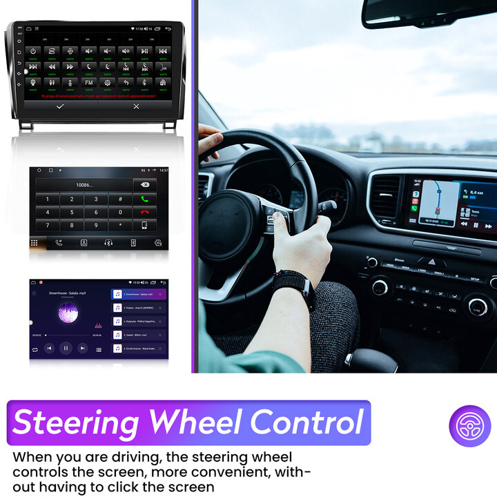 Car Radio MP5 Stereo Apple Carplay For Toyota Tundra Sequoia Navi Backup Camera