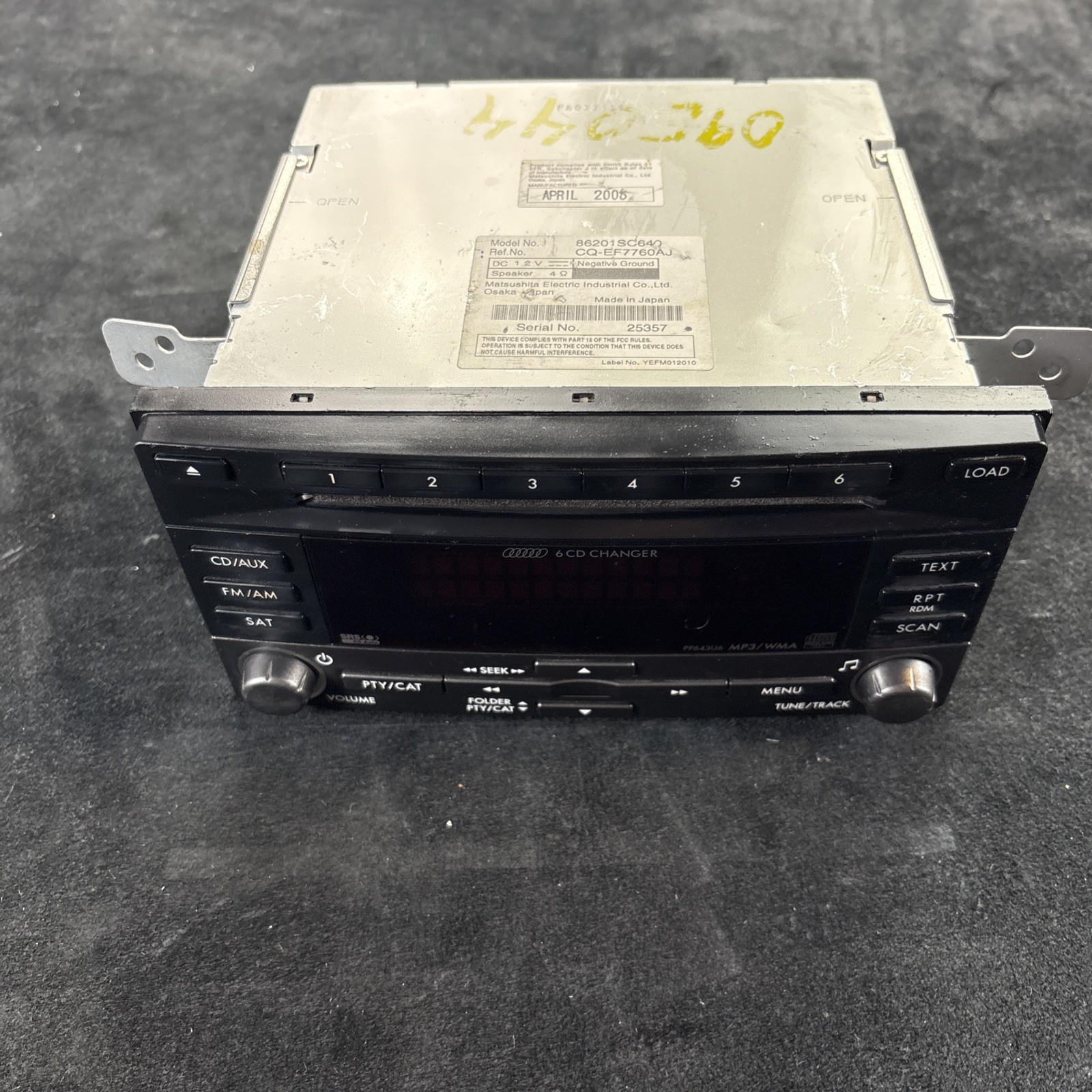 08 09 10 11 Subaru Impreza AM FM XM CD radio receiver OEM 86201FG600 CZ601U1
