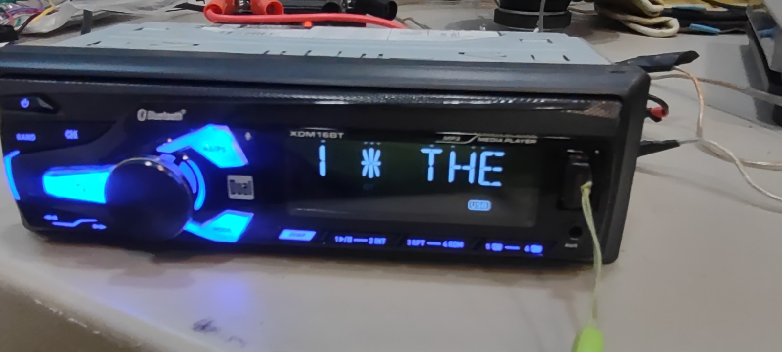 Car Radio Dual AM/FM Digital media With Bluetooth XDM16BT Tested READ DESCRIP