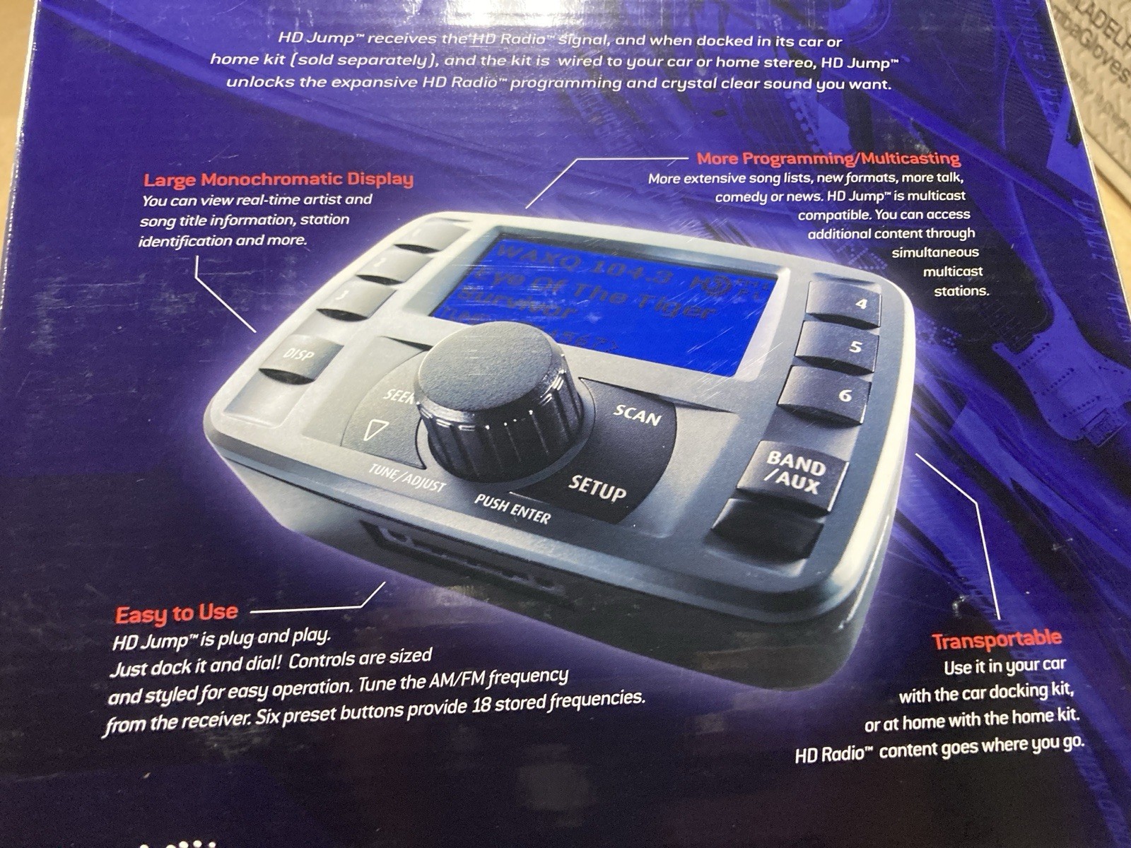 VISTEON HD RADIO HD JUMP RECIEVER AND CRADLE CAR KIT free Shipping