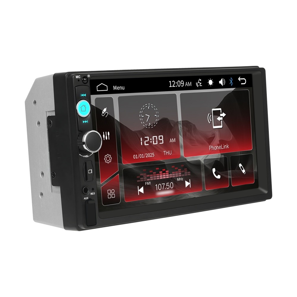 7″ Double 2 DIN Car MP5 Player Bluetooth Touch Screen Stereo Radio With Camera