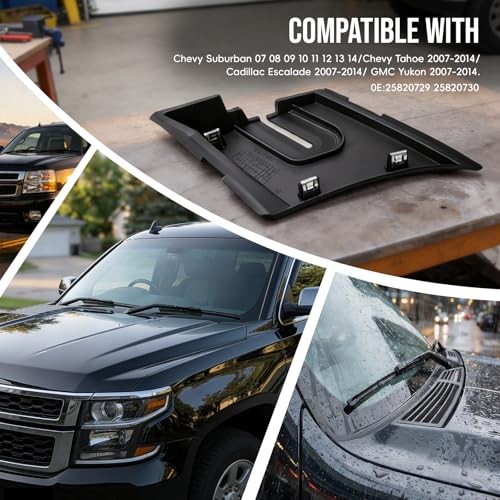 2PCS Windshield Wiper Cowl End Panel Compatible with 2007-2014 Chevy Tahoe