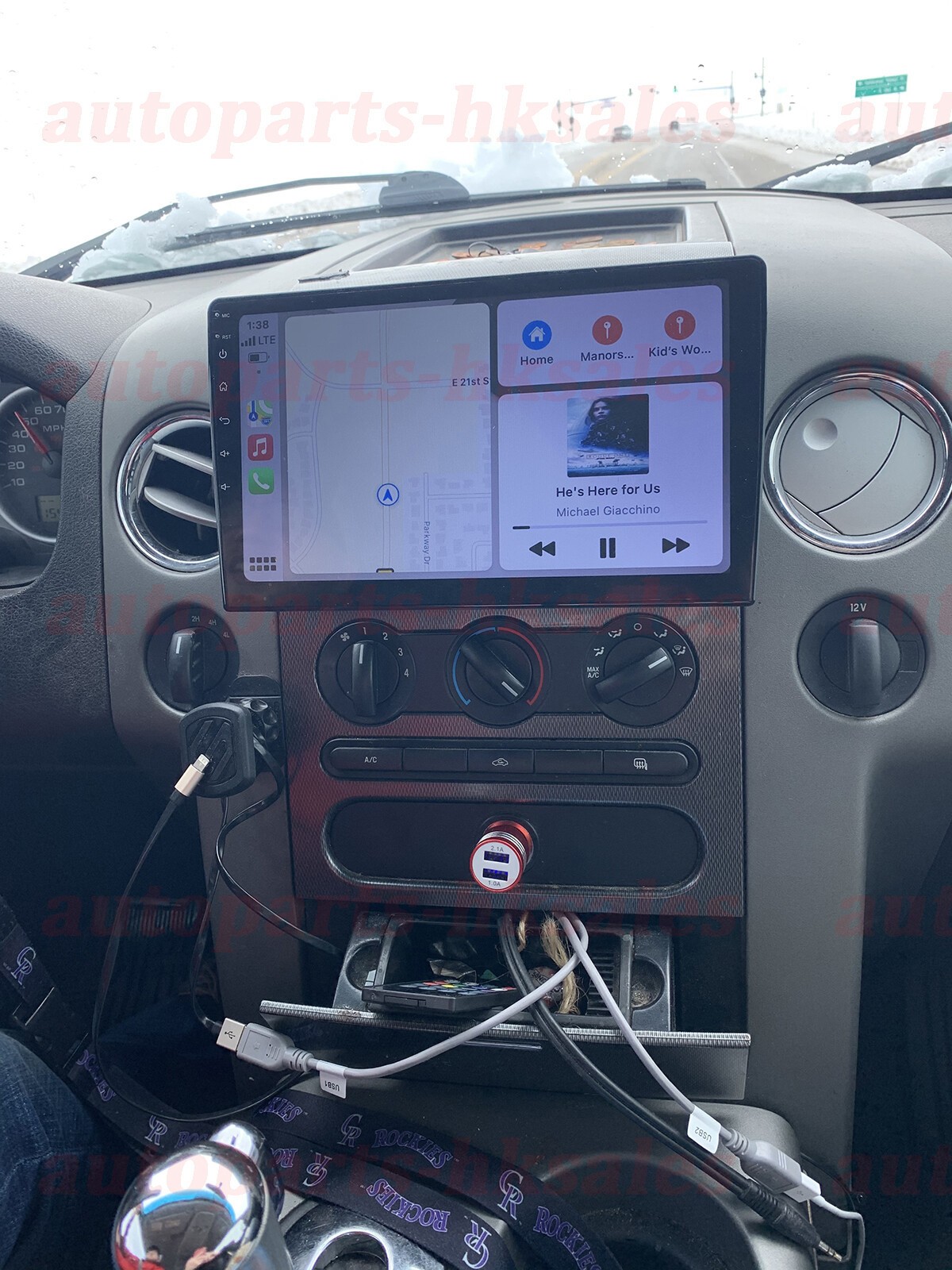 For 2004-2008 Ford F150 10.1″ Apple Carplay Radio Android 14 GPS NAVI WIFI W/CAM