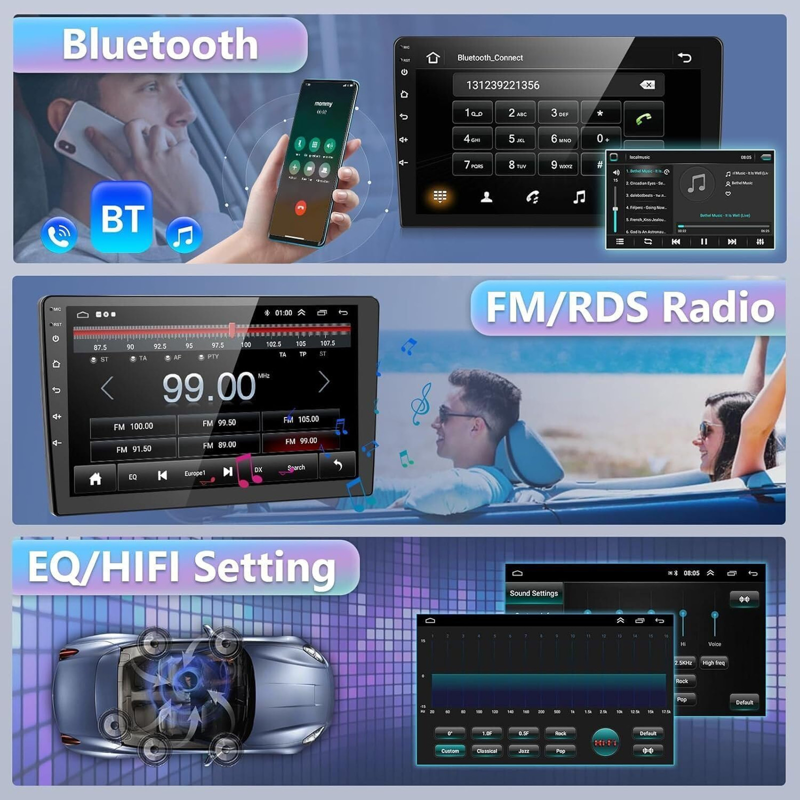 Car Stereo for Honda CR-Z 2010 2011 2016 9 Inch Touchscreen Car Radio Receiver