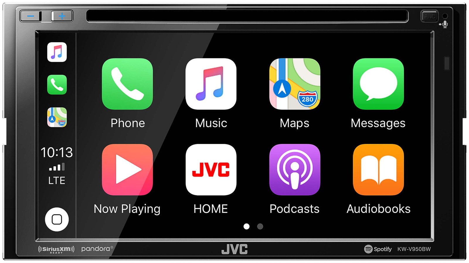 JVC KW-V950BW compatible Wireless CarPlay Wireless Android Auto 2-DIN Open Box
