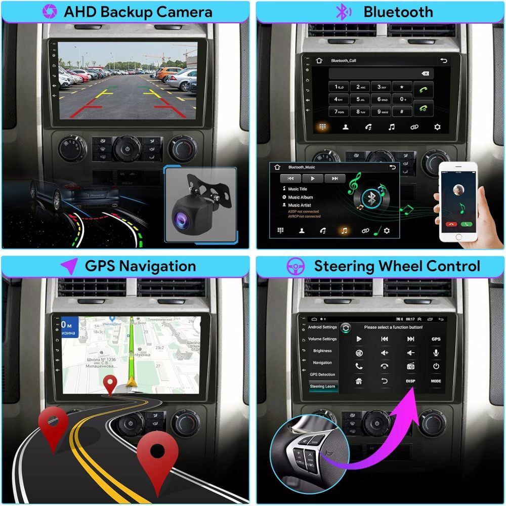 Android 13 Wireless Carplay Car Radio Stereo GPS Navi For Ford Escape 2008-2012