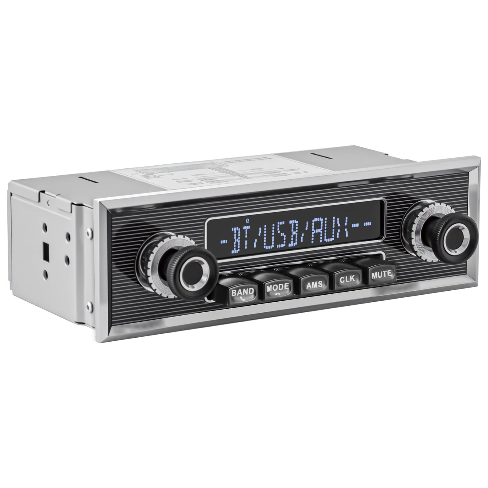 Vintage Retro Single Din Bluetooth Radio for Truck