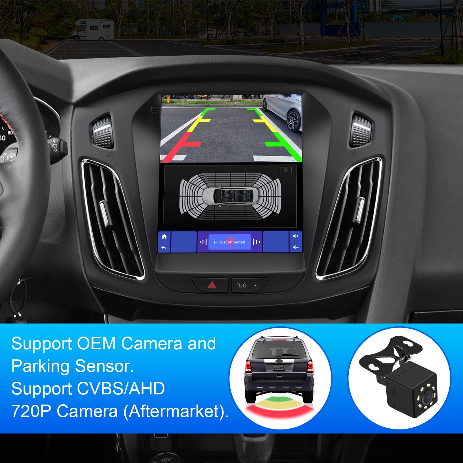 2+32G 10.4-inch Android 13 Car Stereo for Ford Focus 2012-2018 IPS Touchscree…