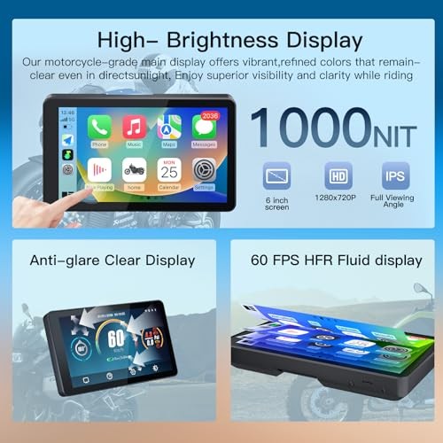 for BMW Motorcycles Touchscreen,Plug & Play Smart Display,Support DB601