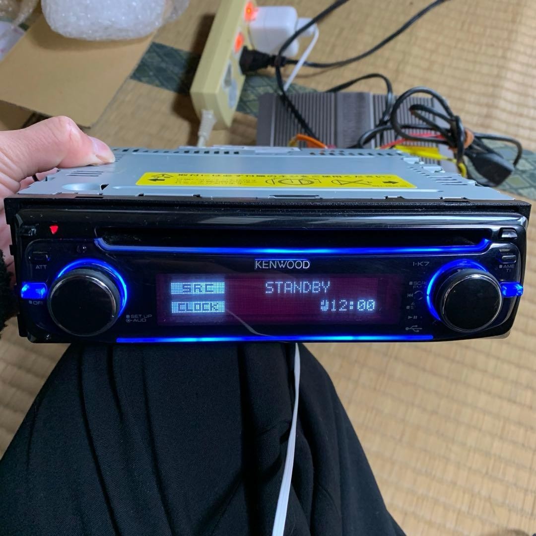 KENWOOD I-K7 CD RECEIVER FM AM MP3 WMA AAC 1DIN Black MAX.50W x4 DC14.4V