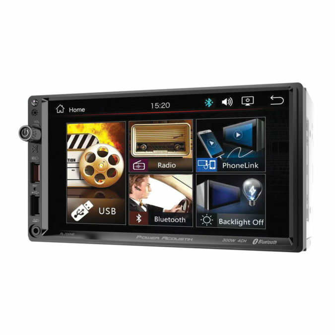 POWER ACOUSTIK PL-700HB 7″ DOUBLE DIN BLUETOOTH CAR STEREO, USB, AUX, SD